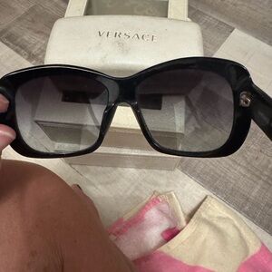 Versace Glossy Black Sunglasses